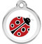 Lady Bug Stainless Steel Identification Tags
