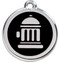 Stainless Steel Hydrant ID Tag with Black Enamel