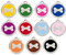 Select from 11 Enamel Colors to Create Your Personalized Bone ID Tags.