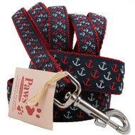 Splashy Anchor Dog Collars with a Classic Nautical Style.