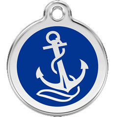 blue anchor pet collar tags at pawspetboutique com durable