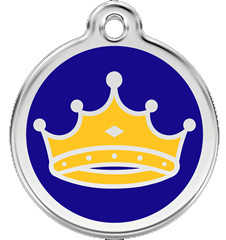 Crown Id Tags are Made with Stainless Steel and Enamel.