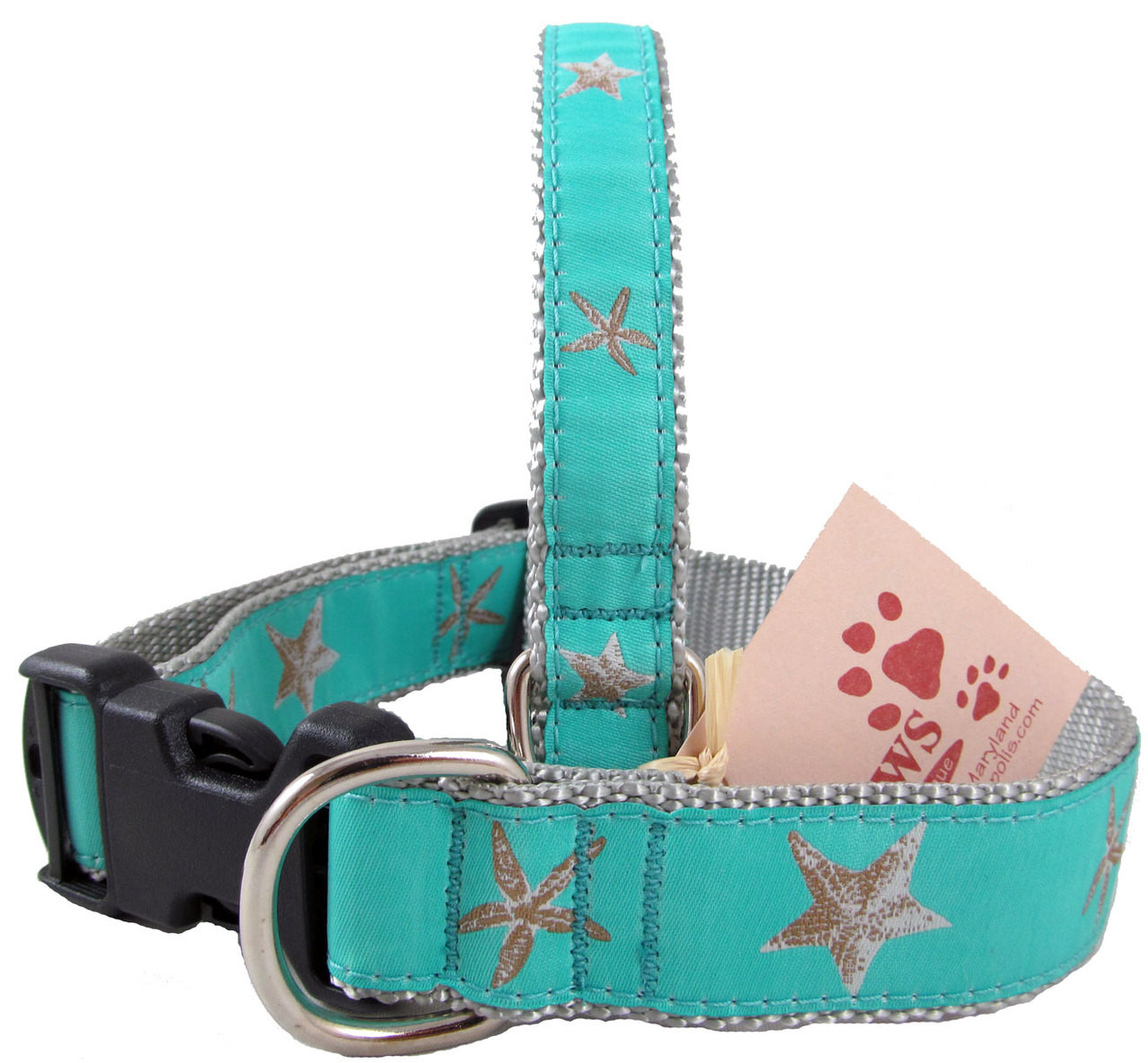 teal dog collars