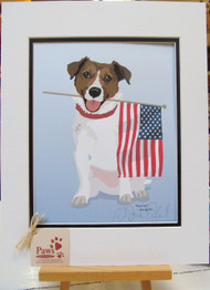 Patriotic Jack Russell Prints created by a U.S. Artist