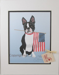 All-American Boston Terrier Prints