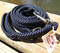 Navy blue flat braid boating line leashes feel great in your hand.