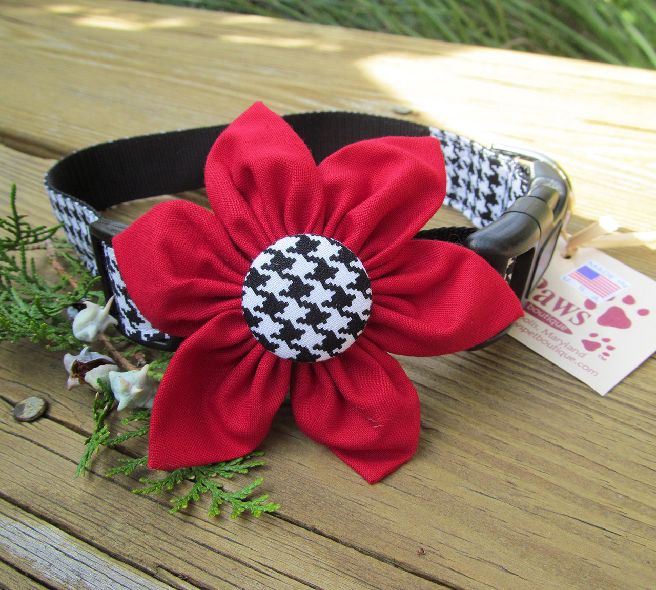 houndstooth dog collar
