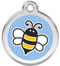 Blue Bumble Bee Pet Collar Tag