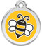 Yellow Bumble Bee Pet Tag