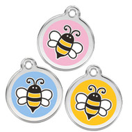 Stainless Steel Pet Tag, 3 Bumble Bee Colors