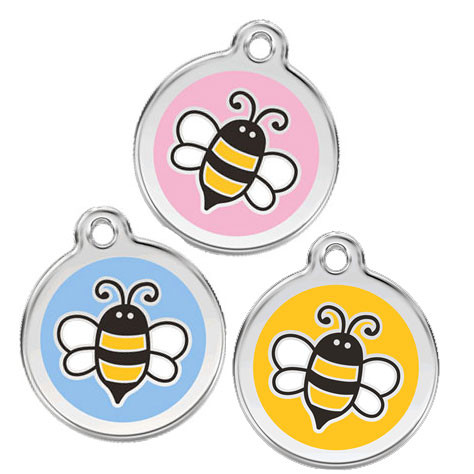 Bumble Bee Pet Collar Tags Stainless Steel Engraved ID Tags