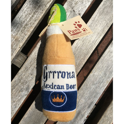 Grrrona Beer Plush Dog Toy