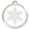 Stainless Steel Snowflake Pet Collar Tag