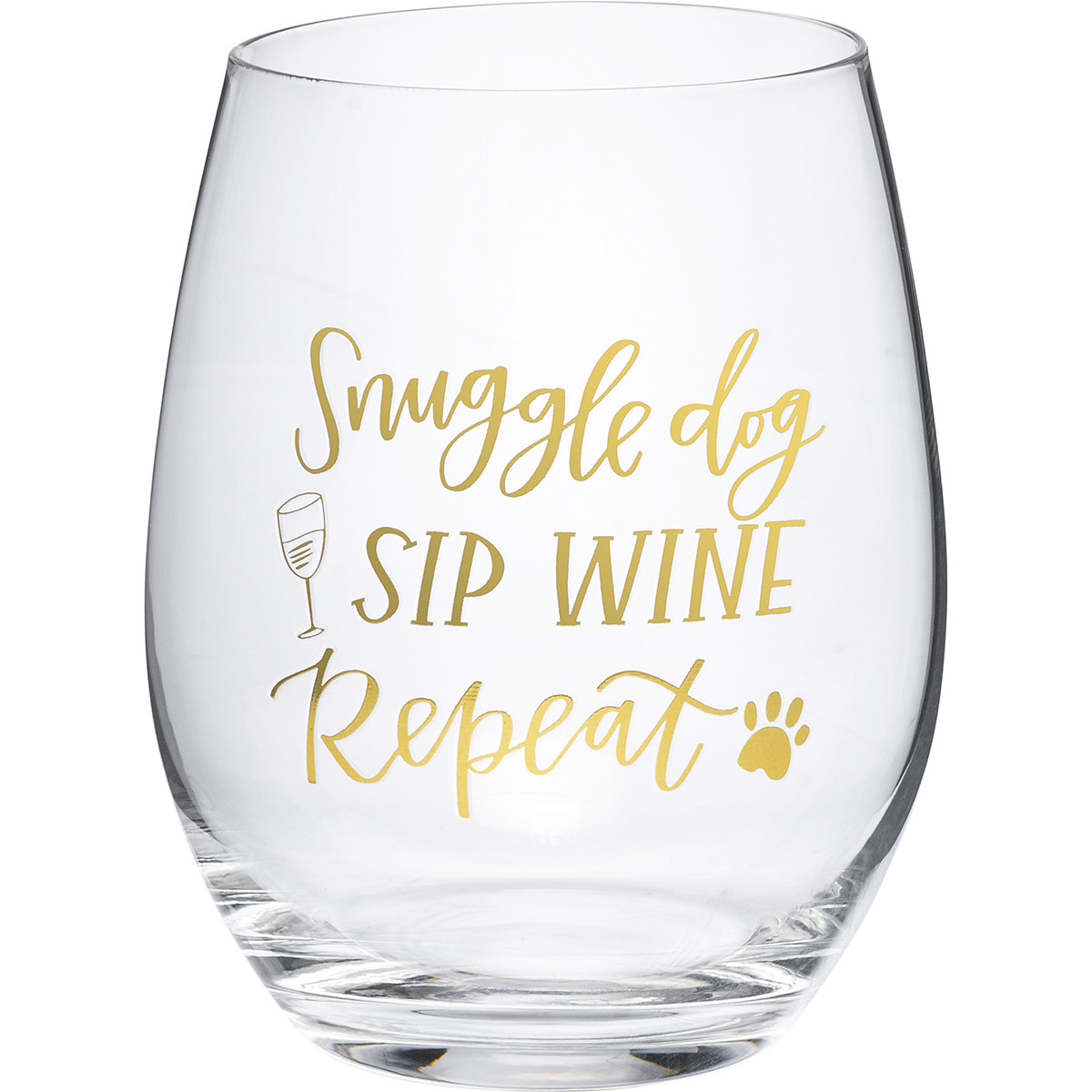 NEW DOBERMAN Wine Glass--Stemless