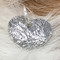Handmade Silver Pet Charm made with the texture of your pet's fur