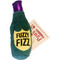 Fuzzy Champagne Bottle Organic Catnip Toy