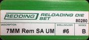 Redding - Full Length Sets - 7mm Remington SA Ultra Mag - 80280