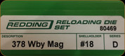 Redding - Full Length Sets - 378 Wby Mag - 80469