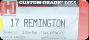 Hornady - Full Length Dies - 17 Remington - 546200