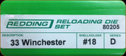 Redding - Full Length Sets - 33 Winchester - 80205
