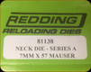Redding - Neck Sizing Die - 7mm x 57 Mauser - 81138