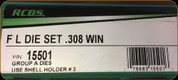 RCBS - Full Length Dies - 308 Win - 15501