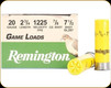 Remington - 20 Ga 2.75" - 7/8oz - Shot 7.5 - Game Loads - 25ct - 20042/GL207