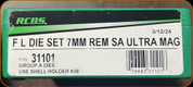 RCBS - Full Length Dies - 7mm Rem SA Ultra Mag - 31101
