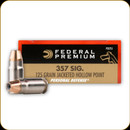 Federal - 357 Sig - 125 Gr - Premium Personal Defense - Jacketed Hollow Point - 50ct