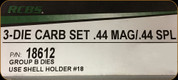 RCBS - 3 Die Carbide Pistol Set - 44Mag/Spl - 18612