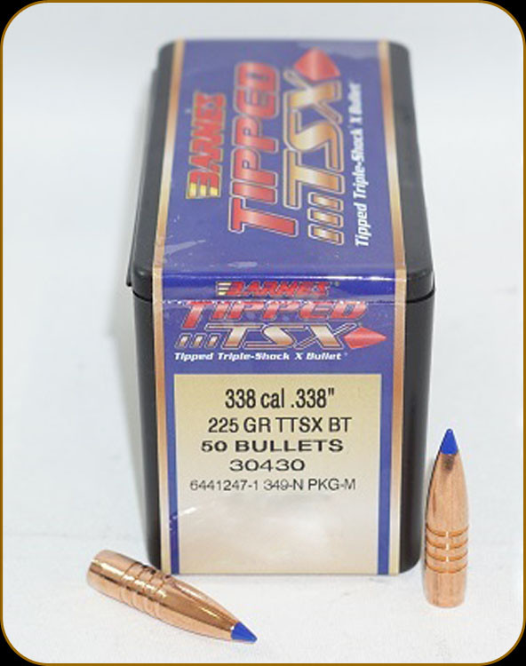 Barnes 338 Cal 225 Gr Ttsx Tipped Triple Shock X Boat