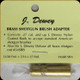 Dewey Brass Brush Adapter - .27-and up to accept shotgun brush, also fits shotgun rod