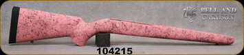 Bell and Carlson - Tikka T3 - Sporter Style - Standard Barrel Contour - Pink with Black web
