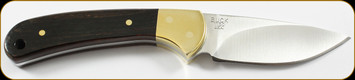 Buck Knives - Sm Skinner - 3 1/8" Blade - 420HC Stainless Steel - Crelicam Ebony Handle w/Brass Bolster - 0113BRS/3538