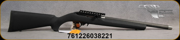 Magnum Research - 22LR -  Magnum Lite - Semi Auto Rimfire Rifle - Black Rubber OverMolded Hogue Stock/Black Finish, 17"Barrel 10 Round Capacity, MFG# MLR22H