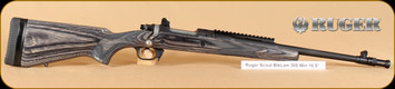 Ruger - M77 - 308Win - Gunsite Scout, BlkLam Bl, 16.1" - Mfg# 6803