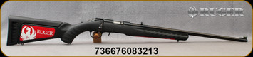 Ruger - 22WMR - American Rimfire Standard Rifle - 22WMR - Black Synthetic w/interchangeable Stock Modules/Blued, 22"Barrel, Mfg# 08321