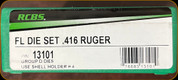 RCBS - Full Length Dies - 416 Ruger - 13101