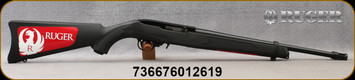 Ruger - 22LR - 10/22 - Tactical, BlkSyn/Blued, 16" Threaded Barrel, Flash Suppressor - Mfg# 01261