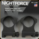 Nightforce - XTRM - Ring Set - 1.375" X-High - 30mm - Steel - A109