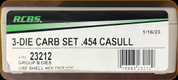 RCBS - 3 Die Carbide Set - 454 Casull - 23212