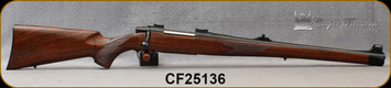 Cooper - 275Rigby - M52 Mannlicher - Custom Grade AAA New Zealand Walnut w/African Ebony Tip/Blued Finish, 20"Barrel, Inlayed Swivels, S/N CF25136