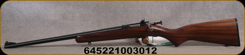 Chipmunk - 22LR - Youth Left Handed Single Shot - Bolt Action Rimfire Rifle - Walnut Stock/Blued Finish, 16" Barrel, Adjustable Rear Peep Sight, Mfg# KSA00001LH