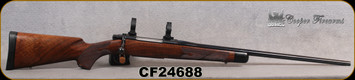 Used - Cooper - 6.5x55Swedish - M52 Custom Classic - Grade AA Walnut Stock/Blued Finish, 24"Barrel, inlayed swivels, spare magazine, 30mmTalley Quick Detach rings - c/w original manual & target