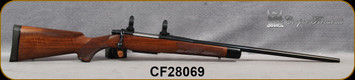 Used - Cooper - 284Win - M52 Custom Classic - Grade AA Claro Walnut Stock w/Ebony Forend Tip/Blued Finish, 24"Barrel, 1"Talley rings - very low rounds fired - in Black Allen soft case