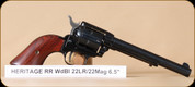 Heritage  - 22LR/22WMR - Rough Rider - Cocobolo/Blk, 6.5" - 6rd - Civil War Presentation Wood Display Case and Holster - Mfg# RR22MB6BXHOL