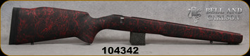 Bell and Carlson - Tikka T3 M40 Varmint/Tactical Style - Varmint/Heavy Barrel Contour - Black with Red Web
