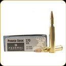 Federal - 270 Win - 130 Gr - Power-Shok - Soft Point - 20ct - 270A