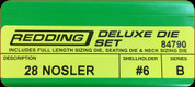 Redding - Deluxe Die Set - 28 Nosler - 84790
