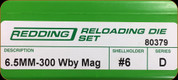 Redding - Full Length Sets - 6.5mm-300 Wby Mag - 80379